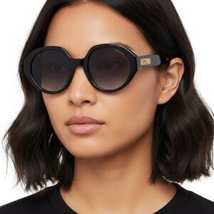 Moschino Grey Gradient Round Ladies Sunglasses MOS126/S 0807/9O 53